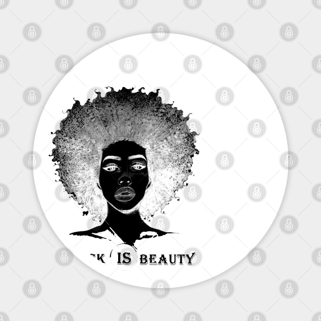 BEAUTY IS BLACK Magnet by loulousworld